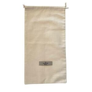 Valentino Garavani Cream Cotton Dust Bag Protective Cover Sleeper 8.5"x16"